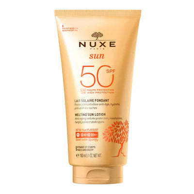 Nuxe Sun Melting Sun Lotion High Protection SPF50 face and body 150ml