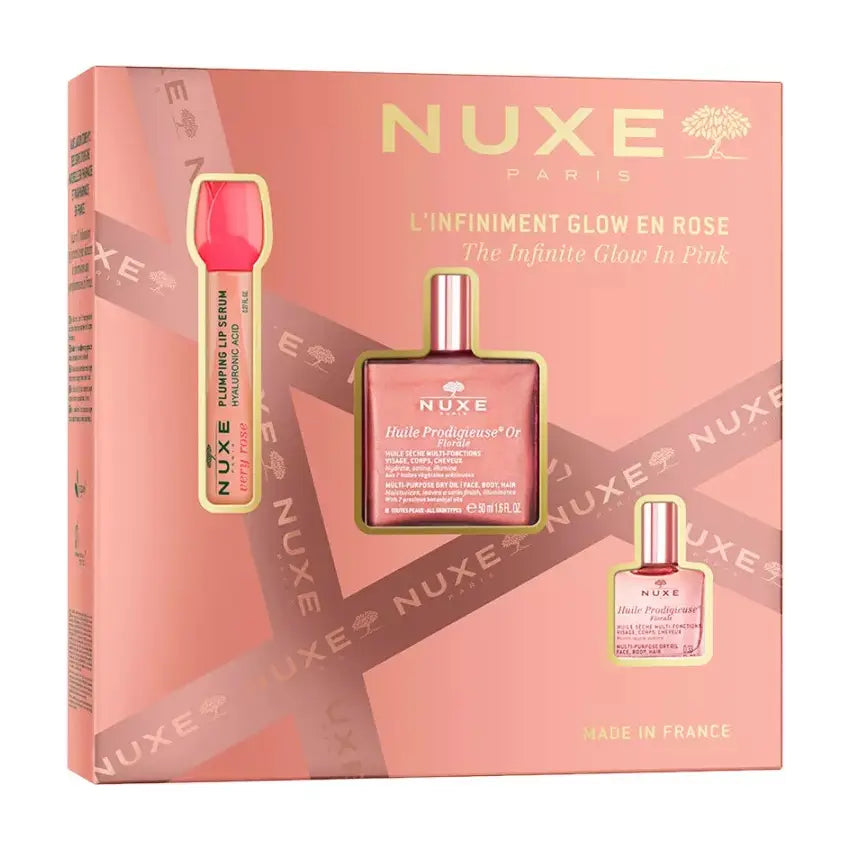 Nuxe The Infinite Glow in Pink Huile Prodigieuse Gift Set