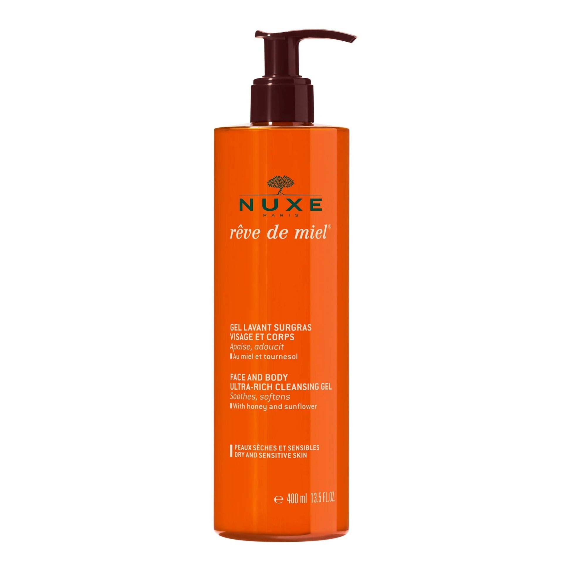 Nuxe REVE DE MIEL Face and Body Ultra-Rich Cleansing Gel 400ml