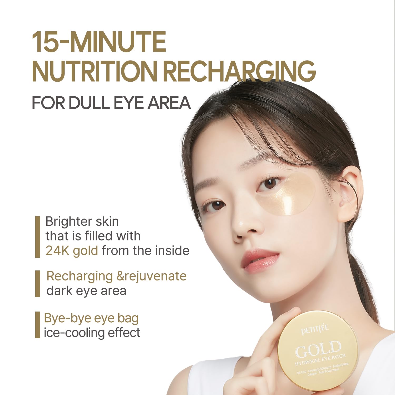 Petitfee Gold Hydrogel Eye Patch 60 Pcs