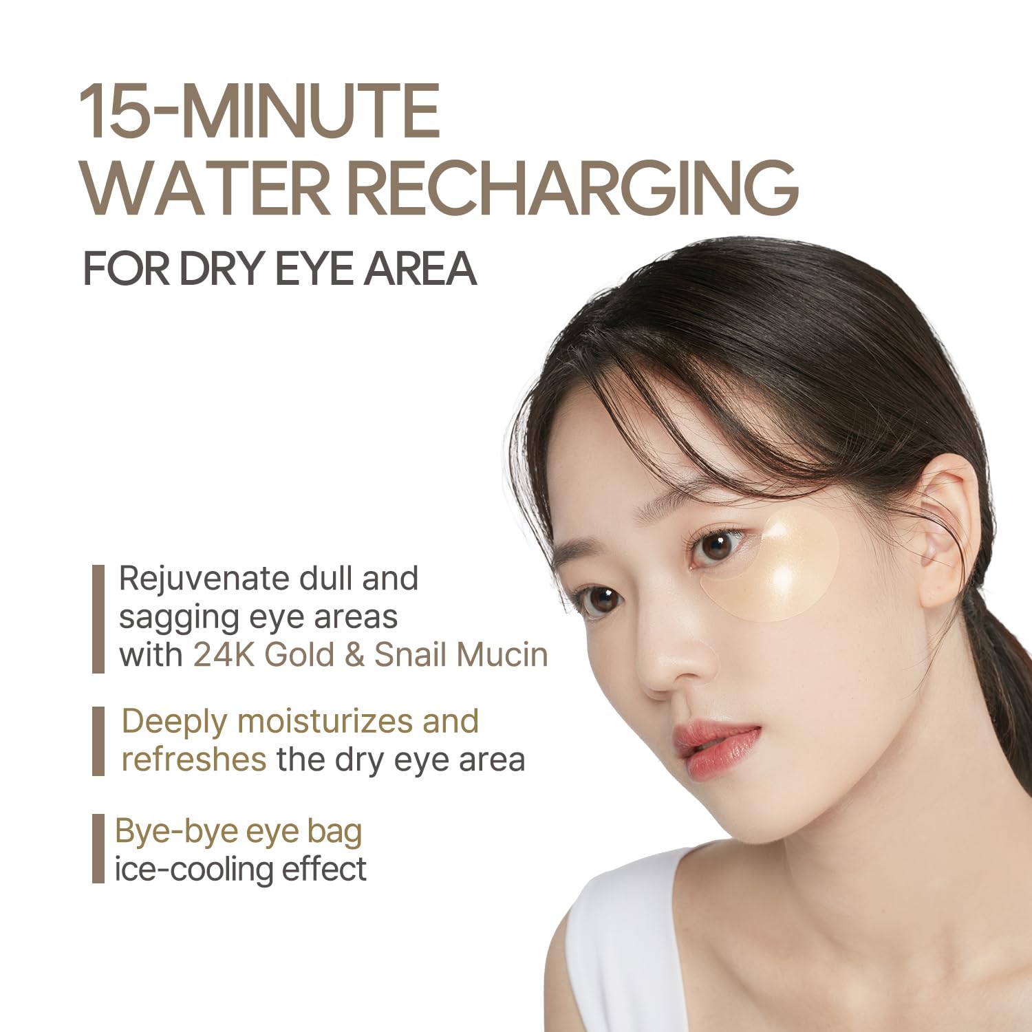 Petitfee Gold & Snail Hydrogel Eye Patch 60 Pcs 84g