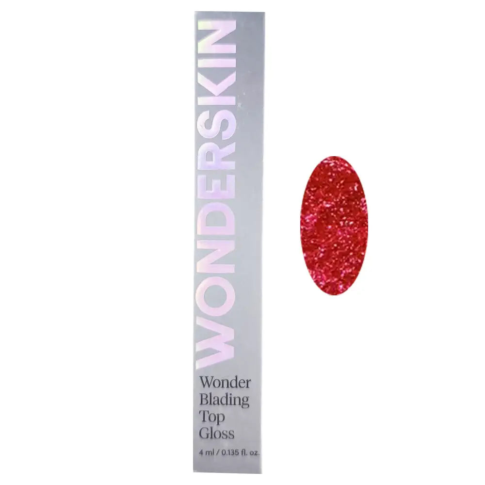 Wonderskin Wonder Blading Top Gloss Red Glitter