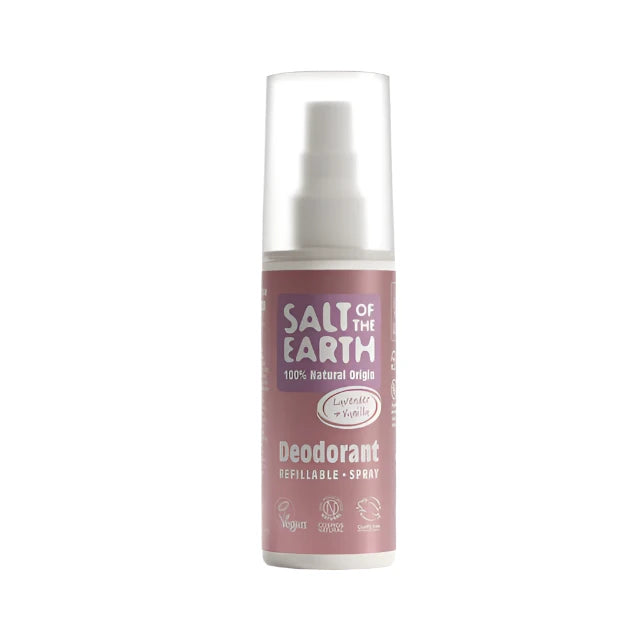 Salt Of Earth Lavender & Vanilla Natural Deodorant Spray 100ml
