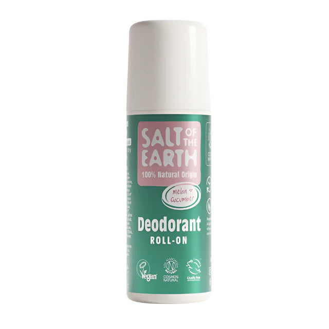 Salt Of Earth Melon & Cucumber Natural Roll-On Deodorant 75ml