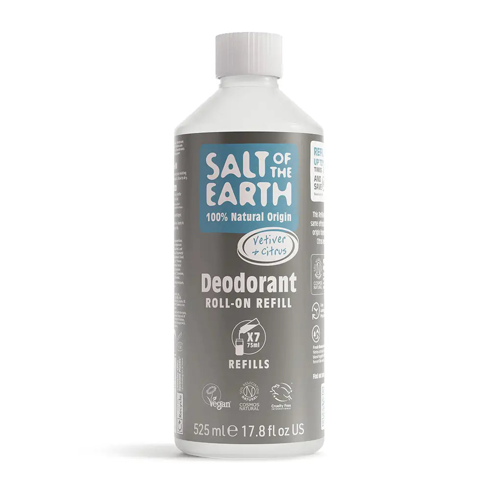Salt of The Earth Vetiver & Citrus Roll-On Refill 525ml