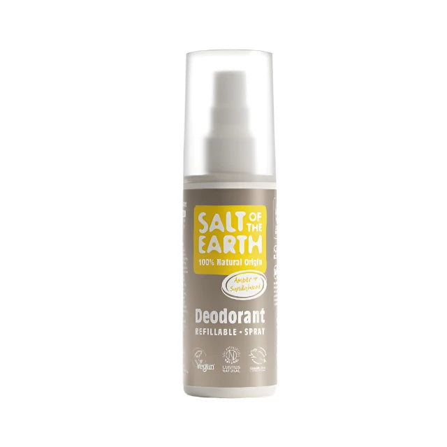 Salt of The Earth Amber Sandalwood Natural Deodorant Spray 100ml