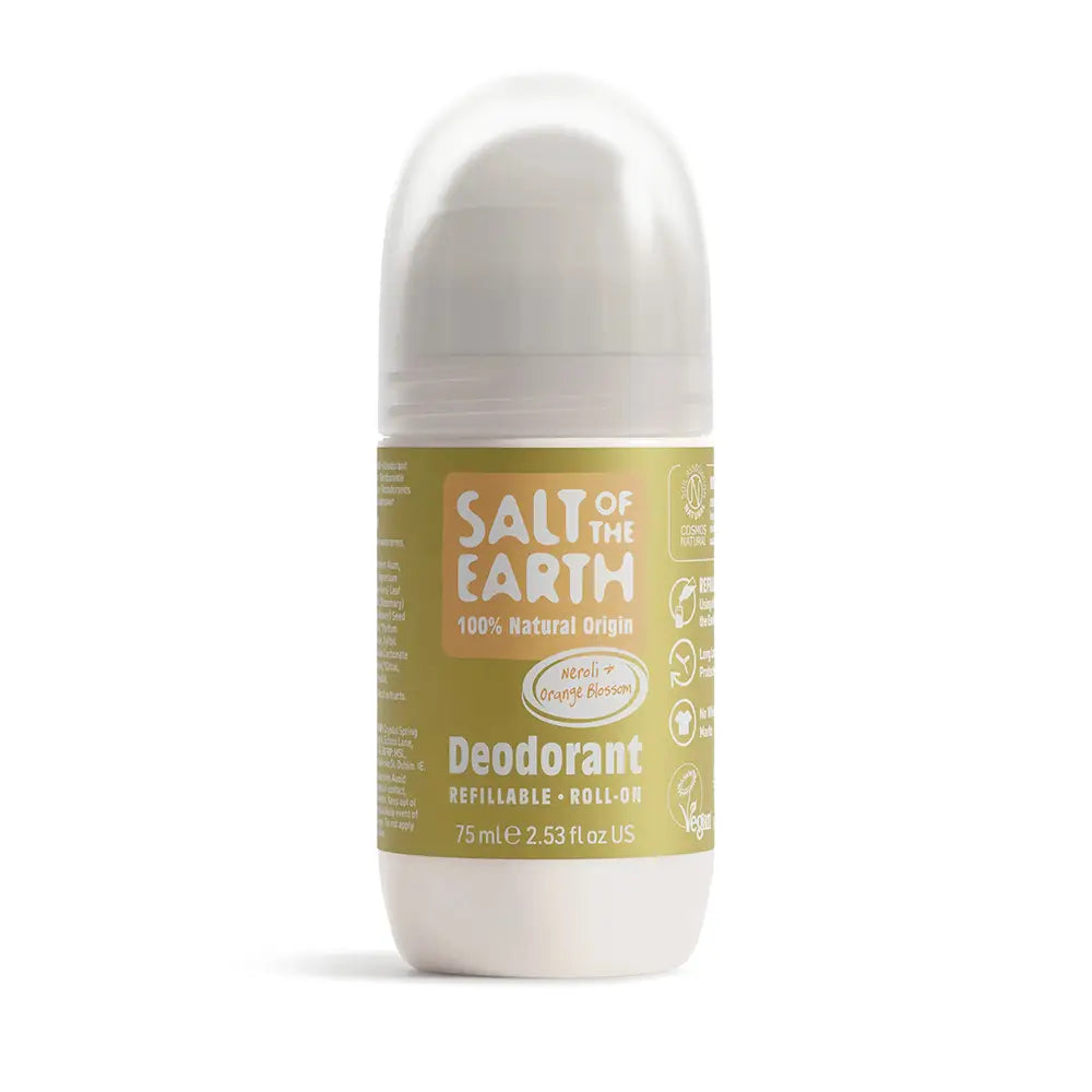 Salt of The Earth Neroli & Orange Blossom Natural Refillable Roll-On Deodorant