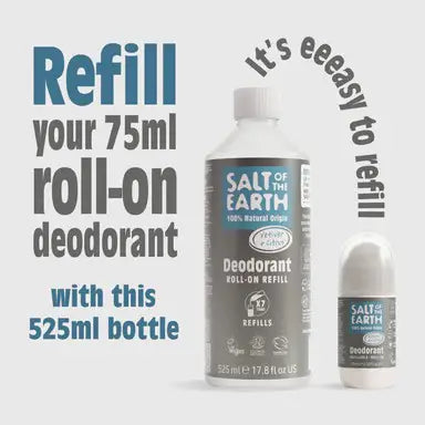 Salt of The Earth Vetiver & Citrus Roll-On Refill 525ml