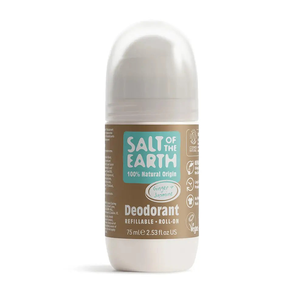 Salt of the Earth Ginger & Jasmine Natural Roll-On Deodorant