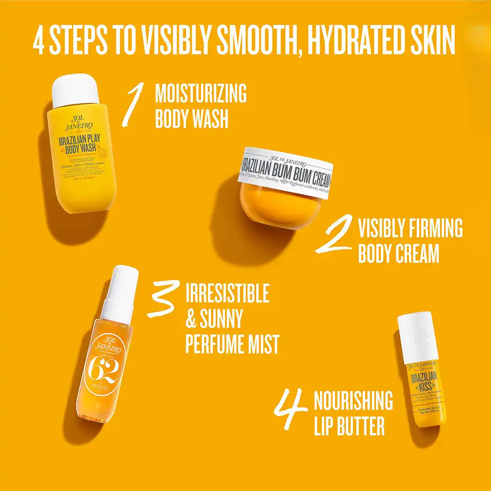 Sol De Janeiro Smooth & Glow 4 Pieces Gift Set