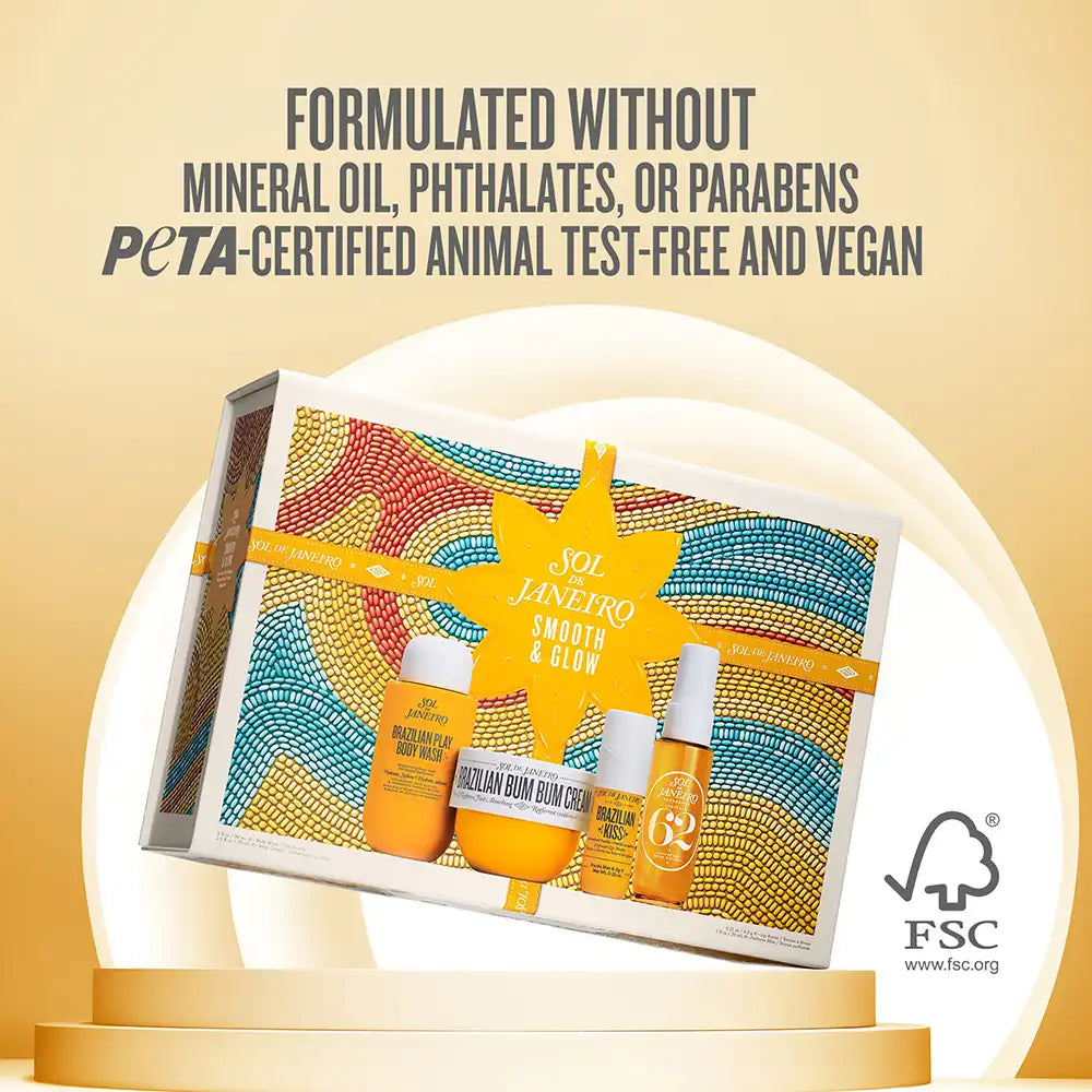 Sol De Janeiro Smooth & Glow 4 Pieces Gift Set