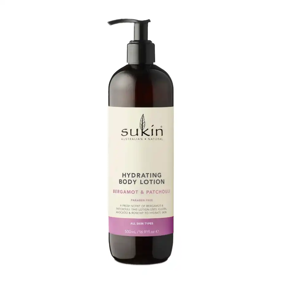 Sukin Hydrating Body Lotion Bergamot & Patchouli 500ml