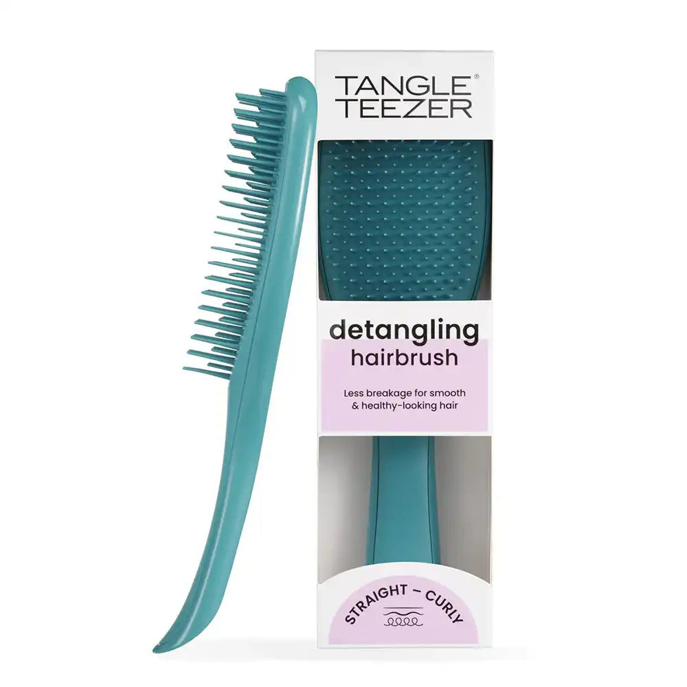 Tangle Teezer Large Wet Detangler Straight & Curly Hair Brush Transformative teal