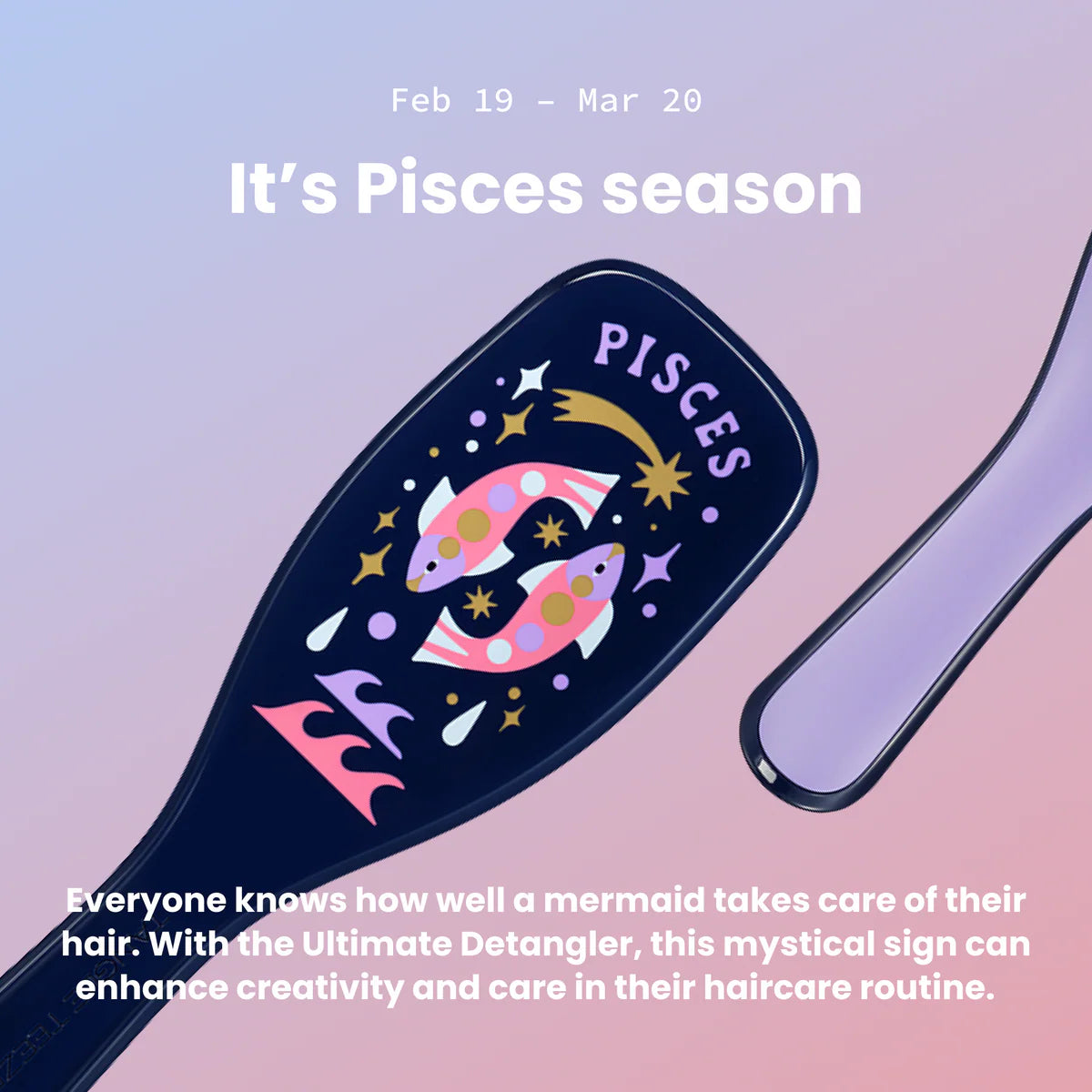 Tangle Teezer Pisces Zodiac Ultimate Detangler Hairbrush