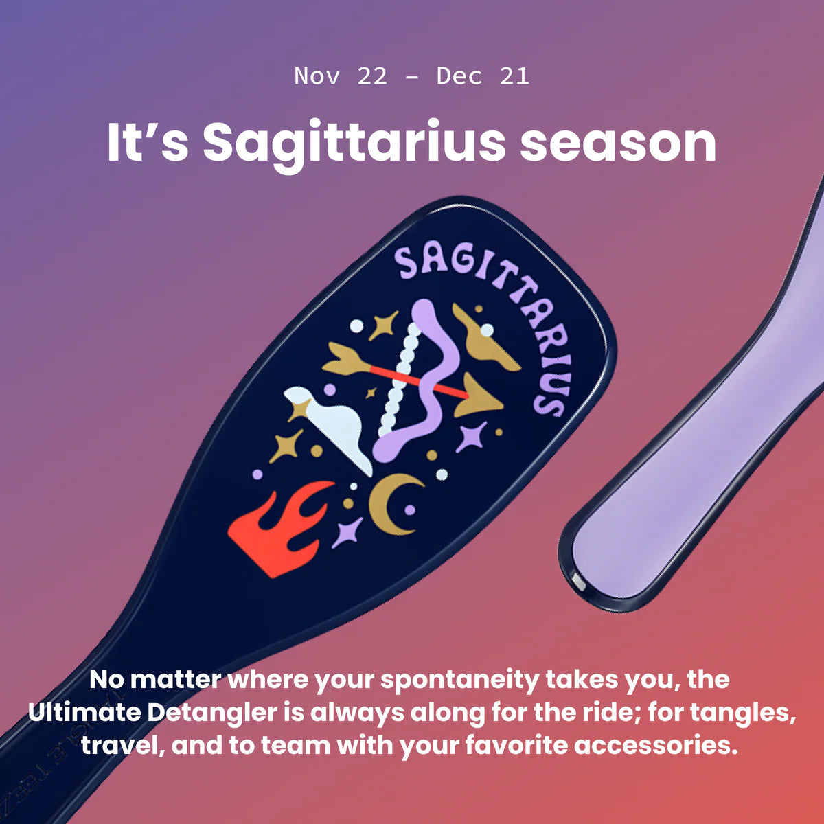 Tangle Teezer Sagittarius Zodiac Ultimate Detangler Hairbrush