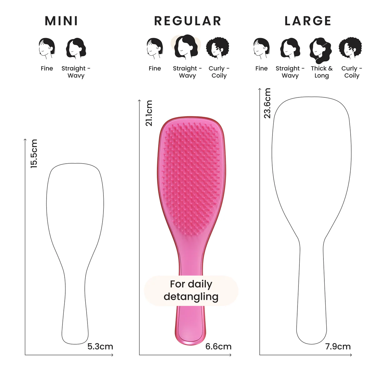 Tangle Teezer The Ultimate Detangler Chrome Hair Brush