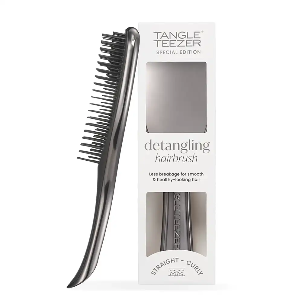 Tangle Teezer The Ultimate Detangler Chrome Hair Brush Midnight Silver
