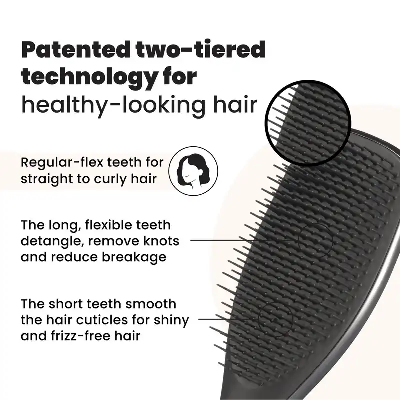 Tangle Teezer The Ultimate Detangler Chrome Hair Brush Midnight Silver