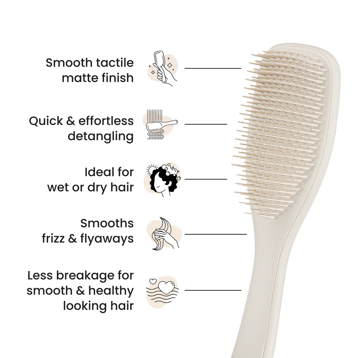 Tangle Teezer The Ultimate Detangler Matte Hair Brush PUMICE GARY