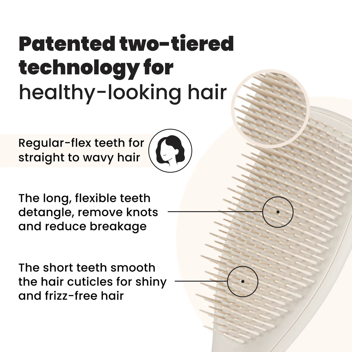 Tangle Teezer The Ultimate Detangler Matte Hair Brush PUMICE GARY