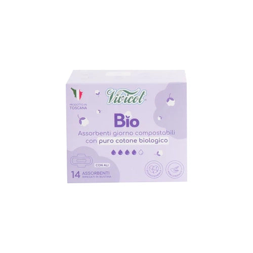 Vivicot Bio Day Sanitary Pads With Wings