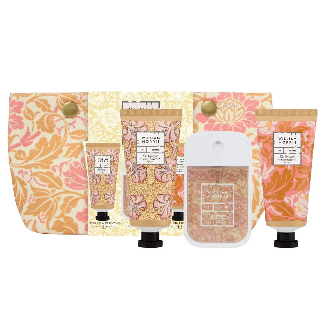 WILLIAM MORRIS At Home The Voyager Refresh Kit Canvas Wash Bag