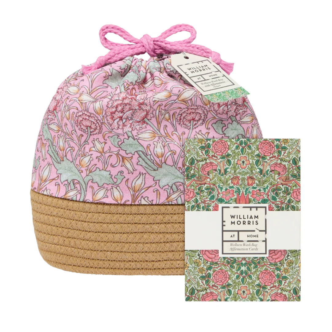 WILLIAM MORRIS Wellness Washbag With 10 Affirmation Cards