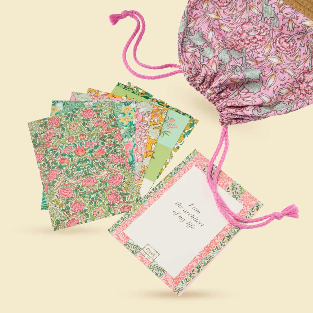 WILLIAM MORRIS Wellness Washbag With 10 Affirmation Cards