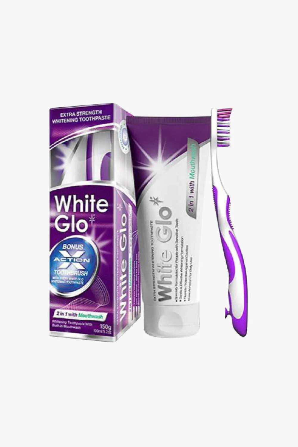 White Glo 2in1 Whitening Toothpaste 100ml