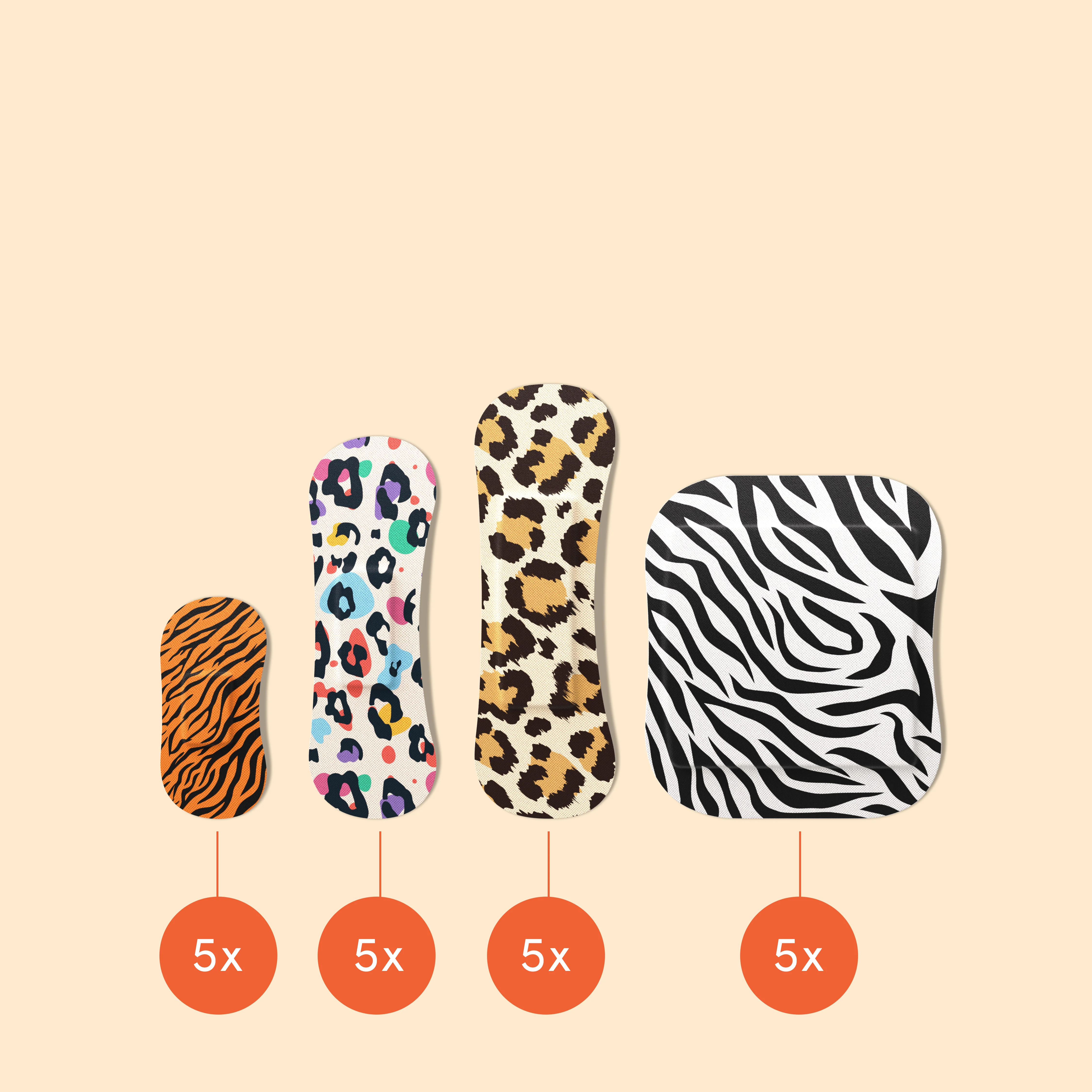 Wild Stripes Classic Sensitive Animal plaster 20pcs