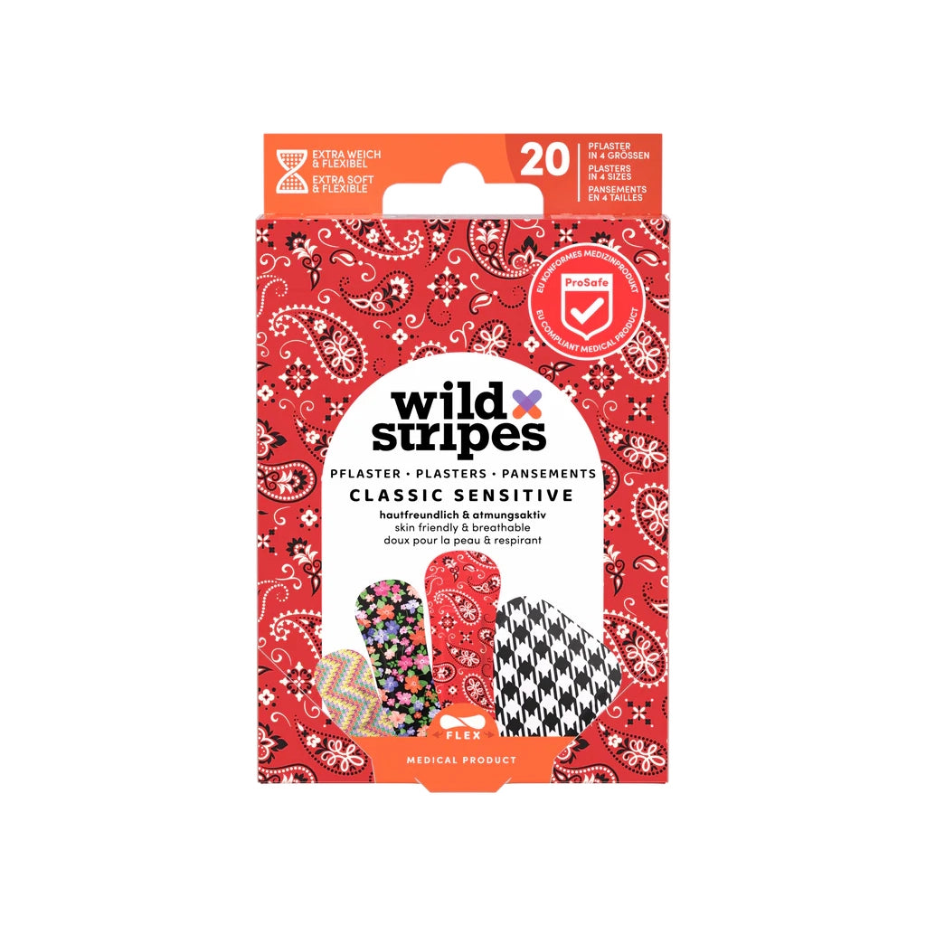 Wild Stripes Classic Sensitive Fashion Plaster 20pcs