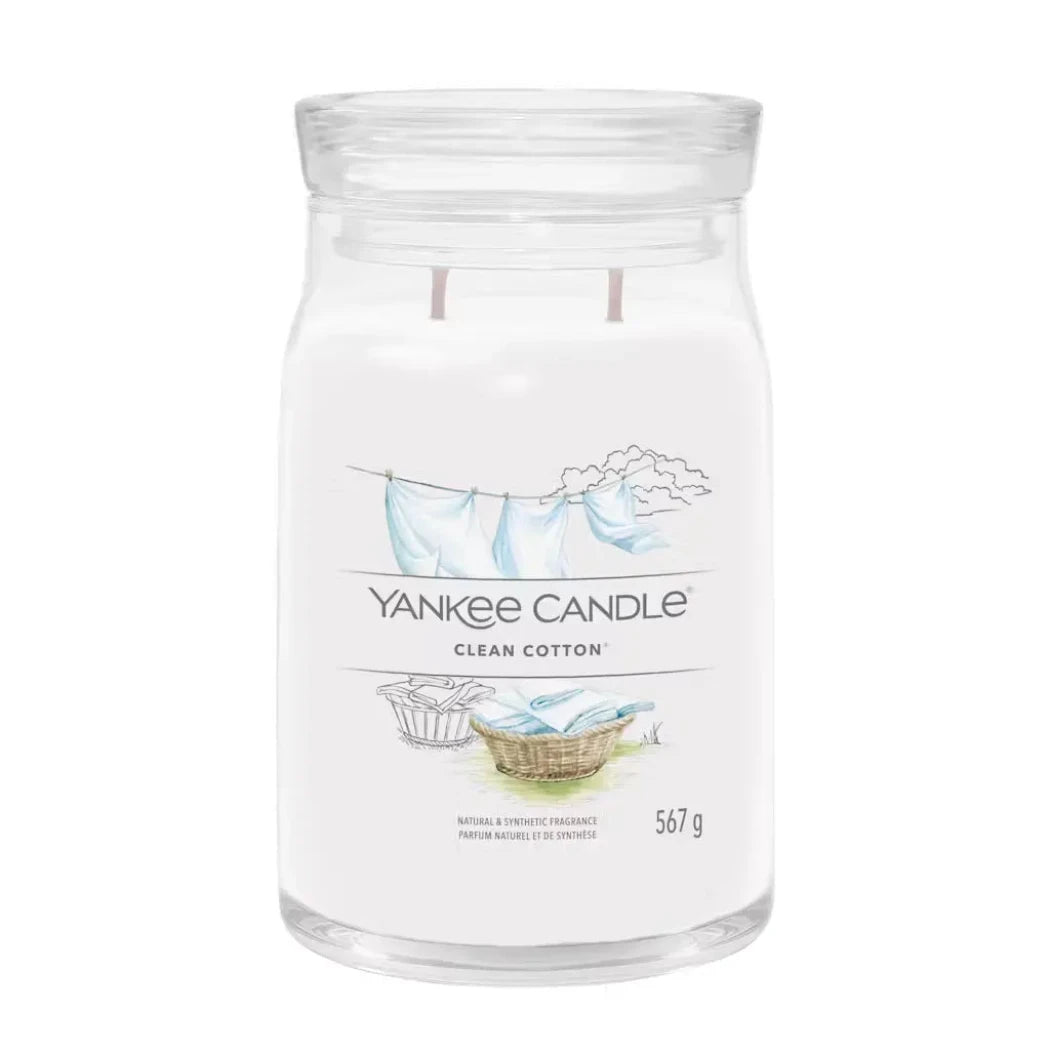 Yankee Candle Large Signature Clean Cotton® 567g