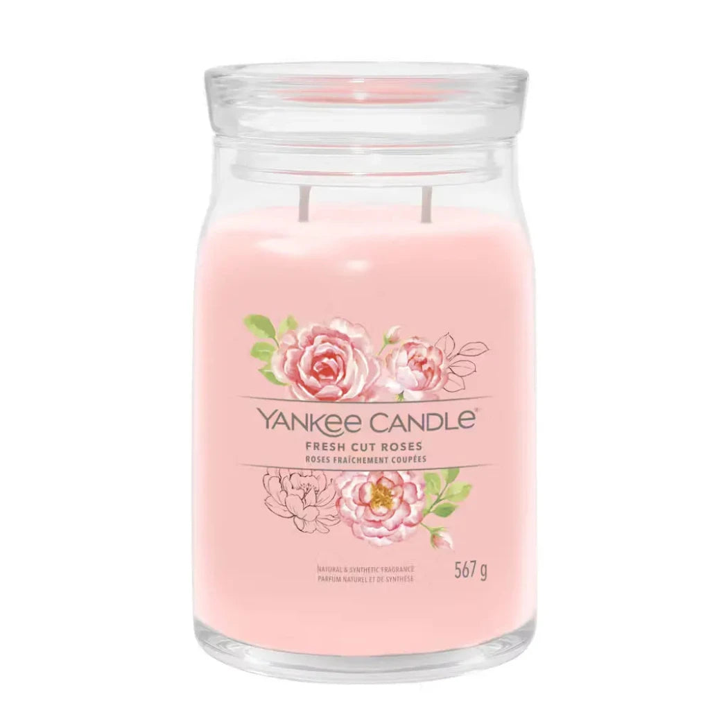Yankee Candle Large Signature Fresh Cut Roses 567g