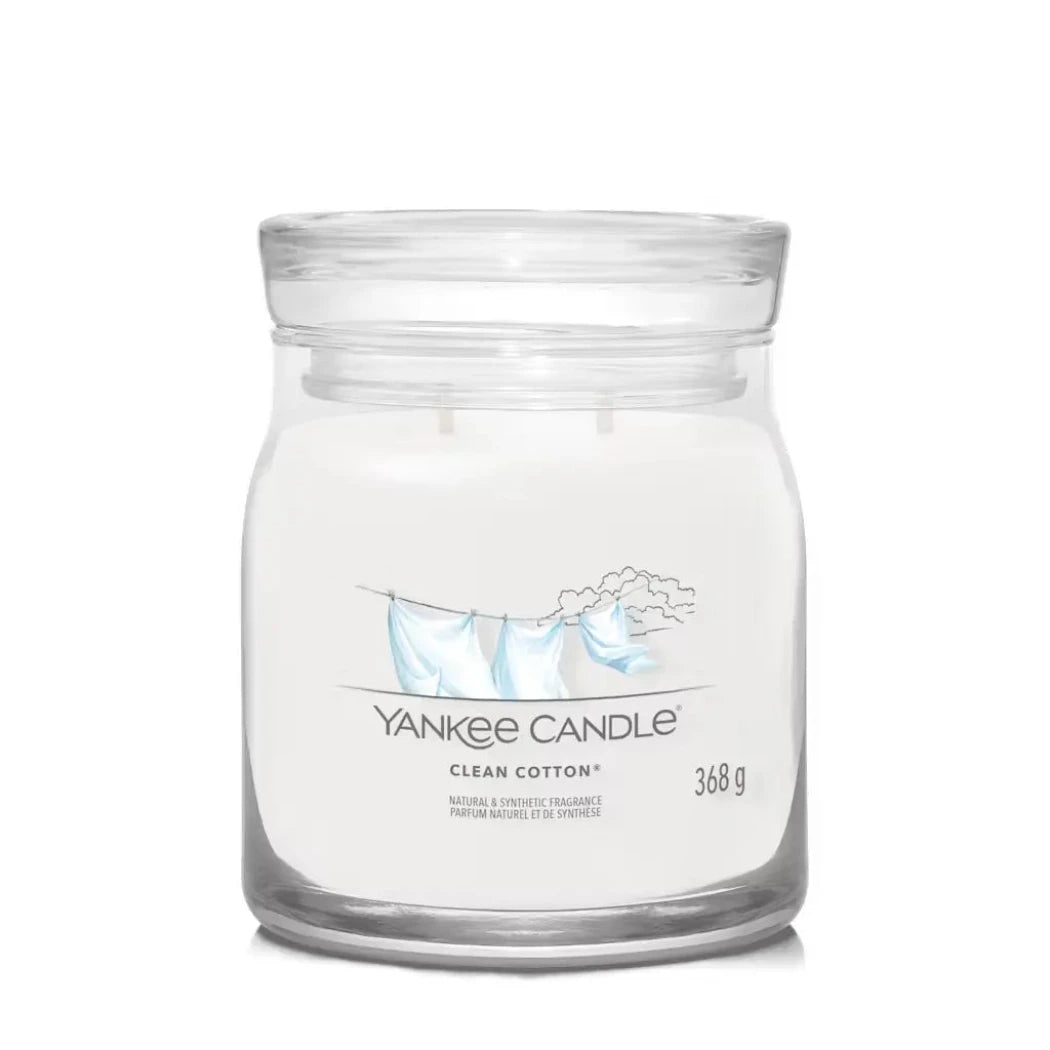 Yankee Candle Med Signature Clean Cotton® 368g
