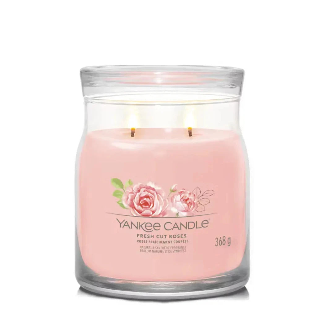 Yankee Candle Med Signature Fresh Cut Roses 368g