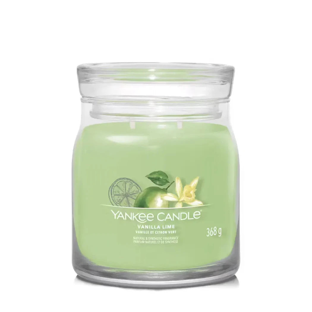 Yankee Candle Med Signature Vanilla Lime 368g