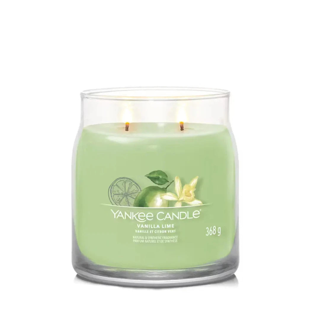 Yankee Candle Med Signature Vanilla Lime 368g