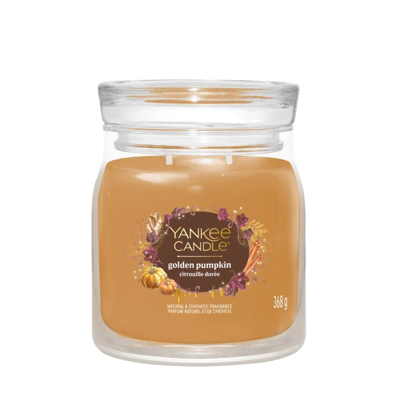Yankee Candle Medium Signature Golden Pumpkin