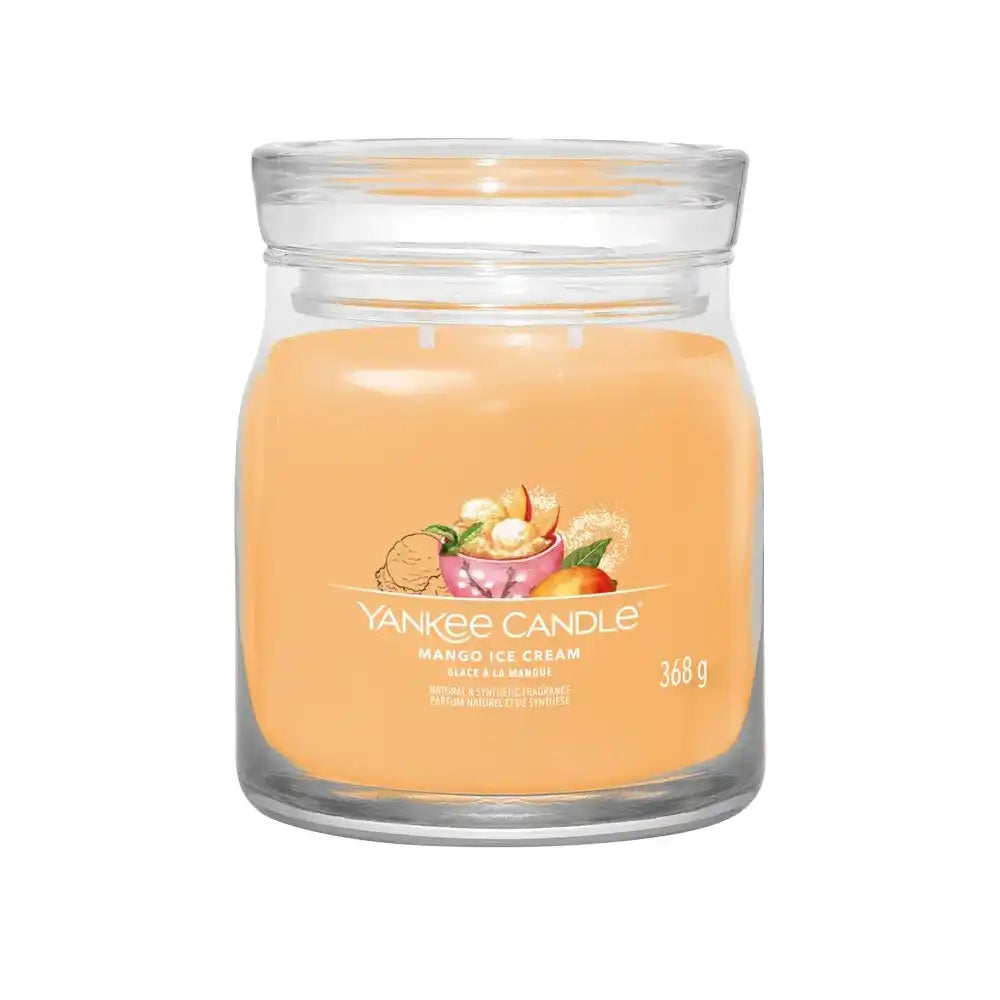 Yankee Candle Medium Signature Mango Ice Cream 368g