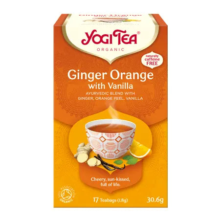 Yogi Tea Organic Ginger Orange With Vanilla 17 Teabags