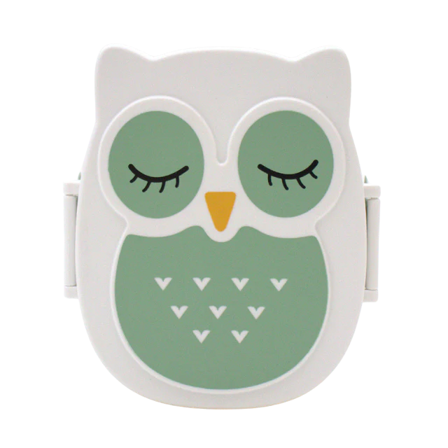 Yuko.B Bento Owl Snack Box Mint
