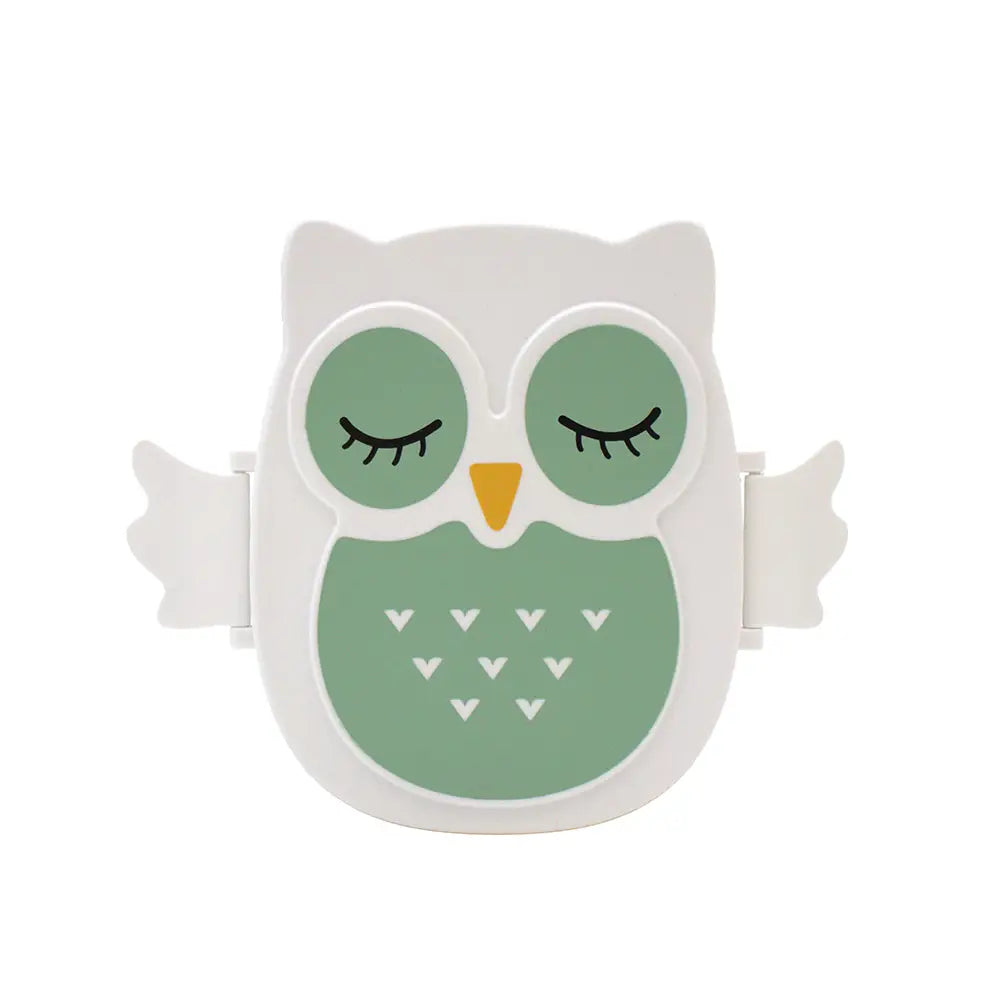 Yuko.B Bento Owl Snack Box Mint
