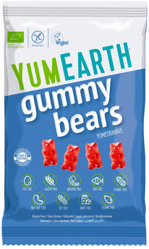 Yumearth Organic Assorted Flavour Gummy Bears 50g