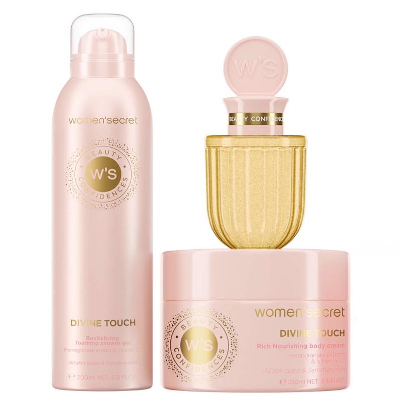 Women'secret Divine Touch 
 3 Set , Shower gel, Body cream & Oil